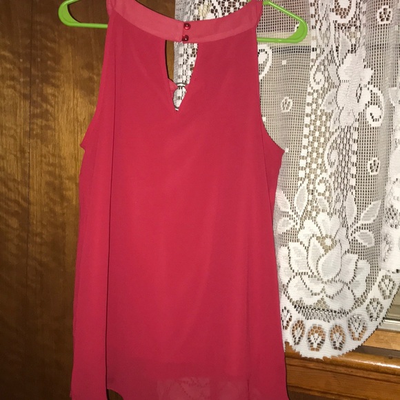 Red dressy tank top. - Picture 2 of 3